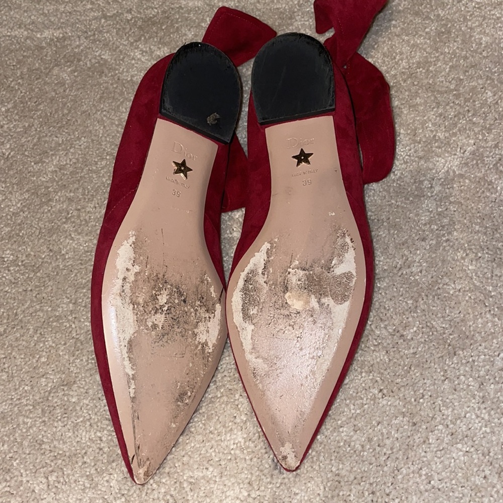 Christian Dior Ankle Wrap Flats - Picture 5 of 6